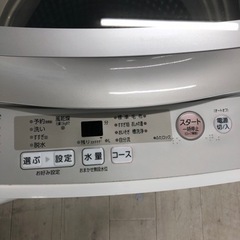 全自動洗濯機　AQUA 5.0キロ　2019年製　クリーニング済み　【トレファク堺福田】の画像