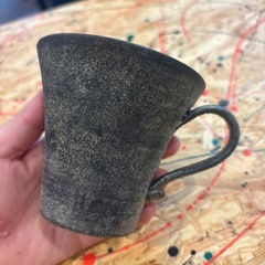 益子陶器市で買った作家さんのコーヒーカップの画像