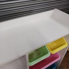 0822 アイリスオーヤマ 本棚付 トイハウスラック キッズ 収納の画像