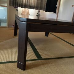 ニトリ家具調こたつの画像