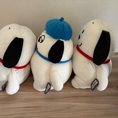 【美品】【正規品】スヌーピー、オラフ　ぬいぐるみ　3匹の画像