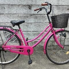  新品タイヤ・カゴ 付　26インチ自転車の画像