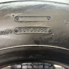 札幌発 引取OK DUNLOP DECTES SP001 225/80R17.5 123/122L 17.5インチ スタッドレス 2本 23年製 バリ溝 4t レンジャー　ファイター(STT010)の画像