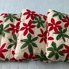 枕　ピロー　花柄　3個の画像
