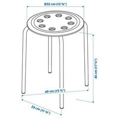 IKEA スツール　6個セットの画像
