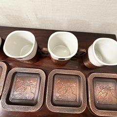 コーヒーカップ　マグカップ　ソーサラー付きの画像