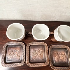コーヒーカップ　マグカップ　ソーサラー付きの画像