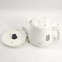 TIGER タイガー 電気ケトル PCM-A061 2022年製 0.6L 白 ホワイト 25h菊TK5の画像