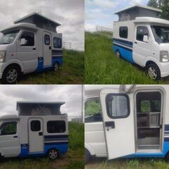 札幌発 20年式 スクラムTキャンピング ４WD K-ai 車検付き ポップアップルーフ 4人乗りの画像
