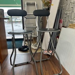 折りたたみハイチェア(2脚セット)の画像