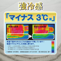 西川 冷感キルトケット シングル グレーの画像