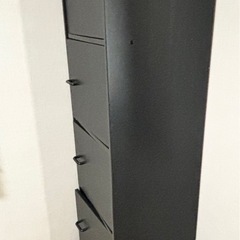 洋服棚　収納ケース　タンス　ブラック　ラックの画像