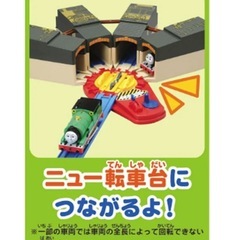 プラレール たためる トーマス機関庫　転車台セットの画像