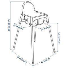 【8/20までお譲り希望】IKEA　ベビーチェア　ほぼ未使用・美品の画像