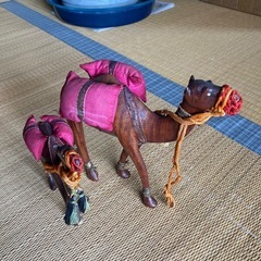 木製　可愛いラクダ親子 の画像