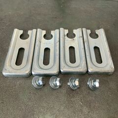 【TANALOCK】 タナロック 自動販売機 転倒防止板 2枚 セット 固定金具 倒れ防止 安全対策 固定用 倒れ止め金具 A0155の画像