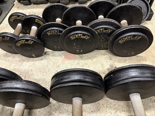 SUNPLAY ダンベル 5kg〜45kg ホームジム　ivanko SUNPLAY ダンベル 5kg〜45kg ホームジム ivanko - メルカリ