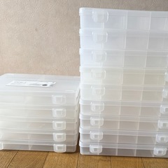百均 小物収納ケース SIKIRI 2種 合計14個セット の画像
