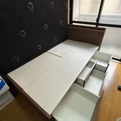 ニトリ　セミダブルベッド&ごくみん　マットレスの画像