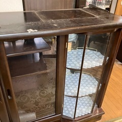 高級棚　食器棚　キャビネット　回転の画像