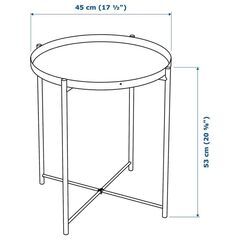 【8/20までお譲り希望】IKEA　グラドム　トレイテーブルの画像
