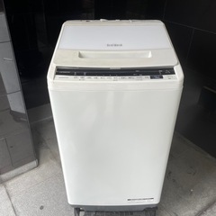 f●■【目玉品】日立・全自動電気洗濯機7kg【BW-V70E】ビートウォッシュ/ナイアガラビート洗浄・大型洗濯機 2020年製の画像