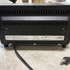 BALMUDA トースター 黒　2019年製　動作不良の箇所ありの画像