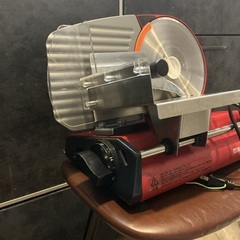 ミナト 家庭用ミートスライサー HMS-220 (回転刃220mm/100V/ストレート刃付き) の画像