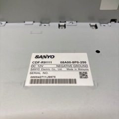 ホンダ純正　CDF-R9111 WX-128CU Gathers ギャザーズ　2DIN CD AUX USB オーディオ デッキ 動作確認済み　本体のみ　S50214008の画像