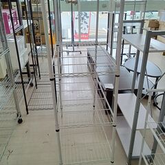 リユースのサカイ栃木店★ジモティ割あり★  スチールラック ホワイト W90×D46×H150 クリーニング済み TC10183の画像