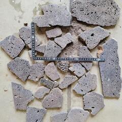 スライス 溶岩石 アクアリウム 水草 多肉 爬虫類 両生類 の画像
