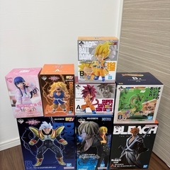 一番くじ　ドラゴンボール　ワンピース　ブリーチ　フィギュアまとめ売り　おまけ付きの画像