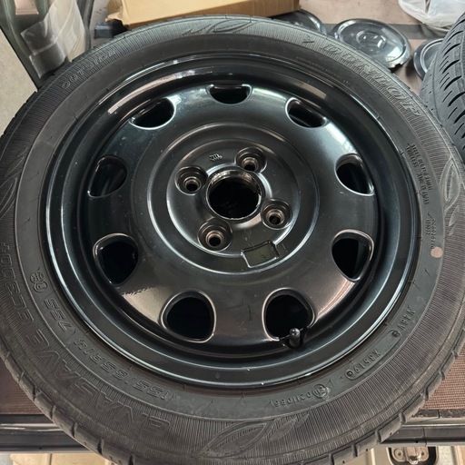 スペーシアギア　純正タイヤ＆アルミホイール