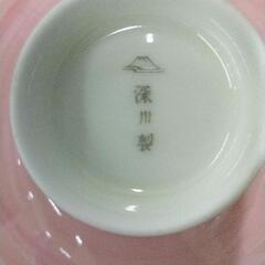 0811-260 深川製　夫婦茶碗　湯呑みの画像