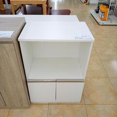 リユースのサカイ太田店★ジモティ割あり★  レンジ台 ホワイト H89.5×D39.5×W60 クリーニング済み OJ10487の画像