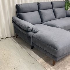 KH-29【新入荷　アウトレット品】松田家具　ボイル/ハイバック　カウチソファセット　グレーの画像