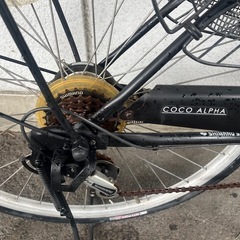 ８Ｊ１０２　　ホームサイクル２６サイズ　６段変速オートライト　自転車専門店の中古車です★　【消費税込み・防犯登録６００円込み】の画像