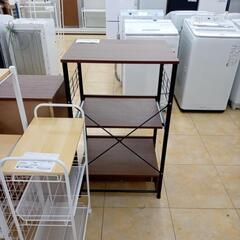 リユースのサカイ太田店★ジモティ割あり★  レンジラック ブラウン✕ブラック H100×D47×W60 クリーニング済み OJ10488の画像