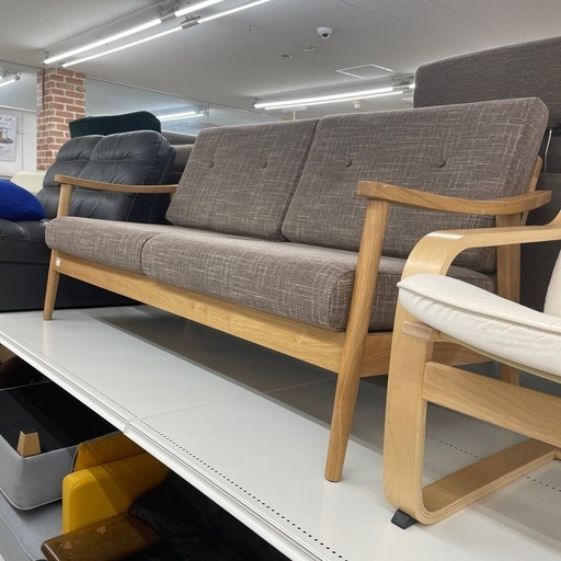 3人掛けソファー バッスム RTO-931BR ブラウン