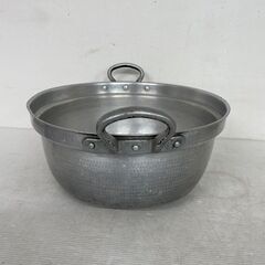 アルミ製 両手鍋 42cm 円付鍋 アルミ両手鍋 厨房 厨房機器 店舗 店舗用品 調理器具 アルミ 鍋 ① A0157の画像