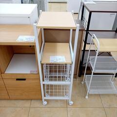 リユースのサカイ太田店★ジモティ割あり★  マルチラック ホワイト✕ライトブラウン H101.5×D41×W34.5 クリーニング済み OJ10490の画像