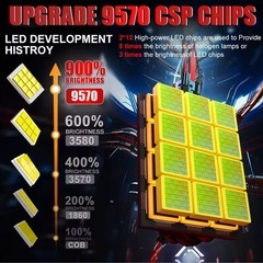 【D2S専用】 HID→LEDバルブ2個セット車検対応 爆光キャンセラー内蔵の画像