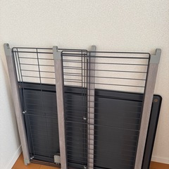 アイリスオーヤマ　ペット用サークル ロータイプ 屋根付き アッシュグレー の画像