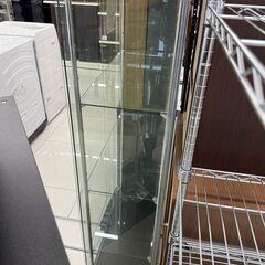 【直接引き取り限定】地球家具 ジョニー ロック付きガラスショーケースの画像