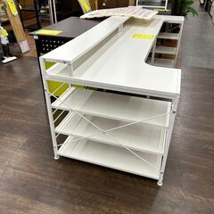 【広島石内店】ジモティー割！！L字デスク/クリ-ニング済み/HG-6806の画像