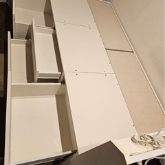 収納付き シングルベッドフレーム  コンセント付きの画像