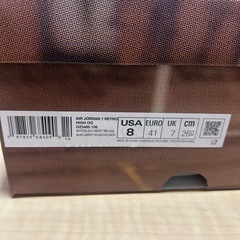 Nike AirJordan 1 High OG "Black Toe" つま黒の画像