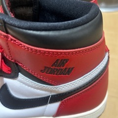 Nike AirJordan 1 High OG "Black Toe" つま黒の画像