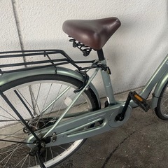 7J20　少し小さめ２４サイズ　ホームサイクル２４サイズ　オートライト付　★自転車専門店の中古車です★　【消費税込み・防犯登録６００円込みの画像