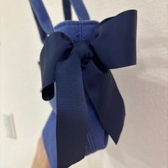 アネモネ　ハンドバッグ　青の画像